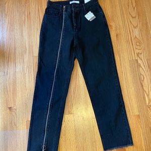 Zara jeans with zipper detail!
